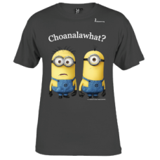 Mens Minions "choanalawhat?" Tee-shirt Grey